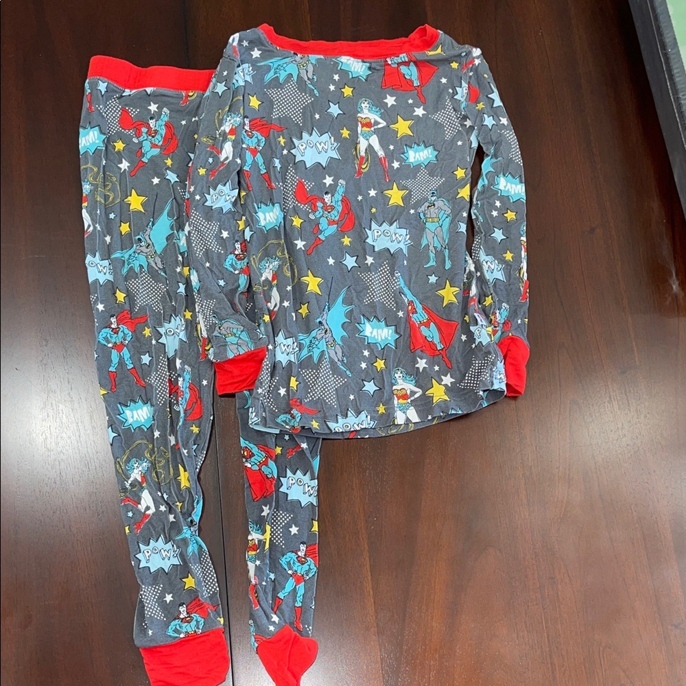 DC Superhero Kids Pajama Set - Gray and Red